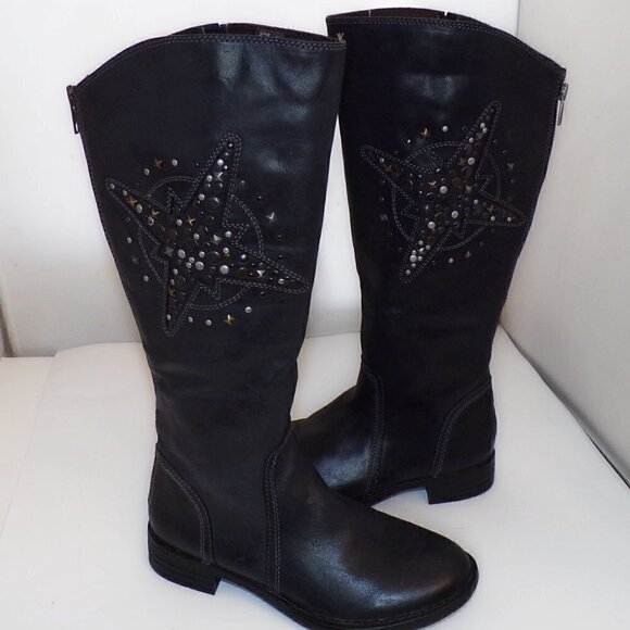 BUSSOLA Anthropologie Star Studded Riding Boots sz 38 7.5 NEW - Picture 4 of 10